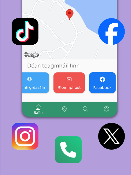 Connect Your Phone, Email and Socials and Share From the App